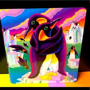 Lisa Frank Hugging Penguin Pals Binder